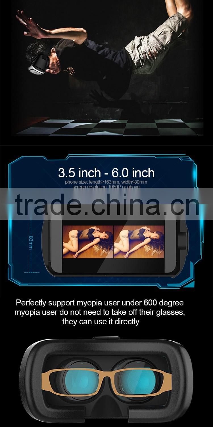 Hot selling High Quality Real Virtual Google Cardboard Virtual Reality 3D VR Box Glasses