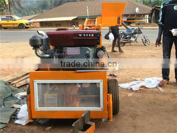 WT1-20 diesel hydraulic clay brick machine Interlock and block machine