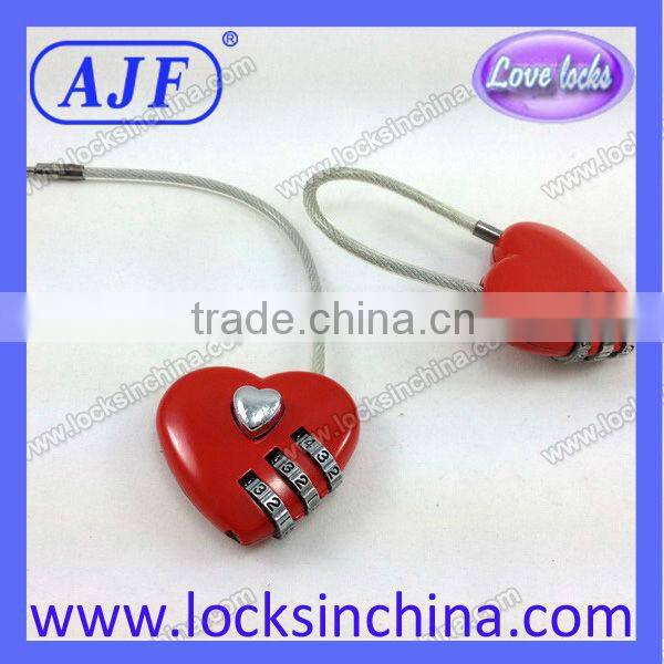 Cable luggage combination lock with a good discount