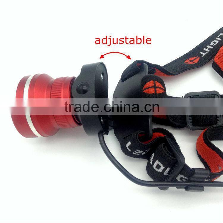 Poppas T85 xml-t6 10W 3AA battery operated zoom ultra bright headlamp