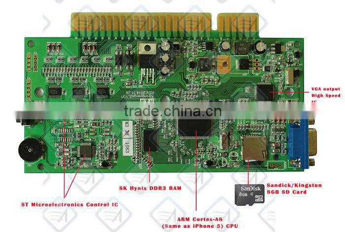 Jamma PCB Multigame Board 520 in 1 Pandora's Box 3 for 2015