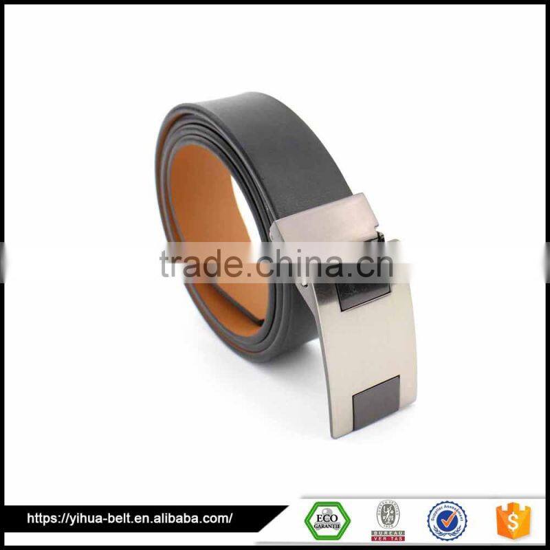 Primer light brown pu Black adjustable leather belt