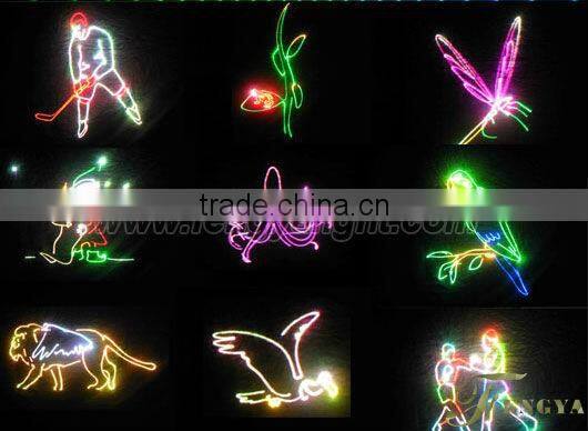 8w rgb full color animation laser show stage light