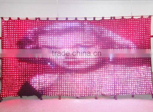 P5 2x4M Stage background Led video curtain star cloth