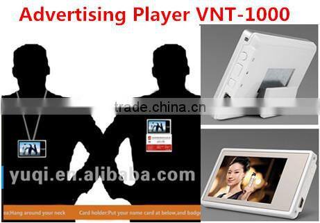 Digital Wearable Video Name Tag Video Badge Advertising Player VNT 1000 TFT Screen Lithium Battery Vieo & Photo Display