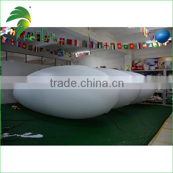 High Qualilty Large inflatable Blimp For Sale , White Outdoor Helium Blimp Airship For Advertising