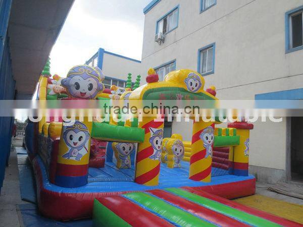 inflatable fun city with slid