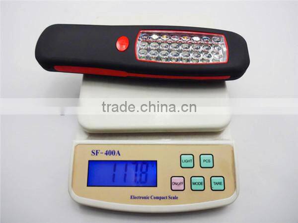 GS-4003 Plastic ABS material light lanterna 24 led magnetism hanging torches