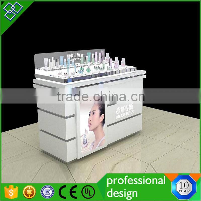 2016 New Makeup Display Table Boutique Front Counter For Cosmetics Shop Showcase Display Stand Furniture