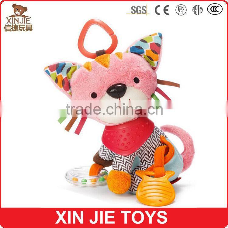 custom soft cartoon baby doll nice design jungle animal plush toy top quality baby toys