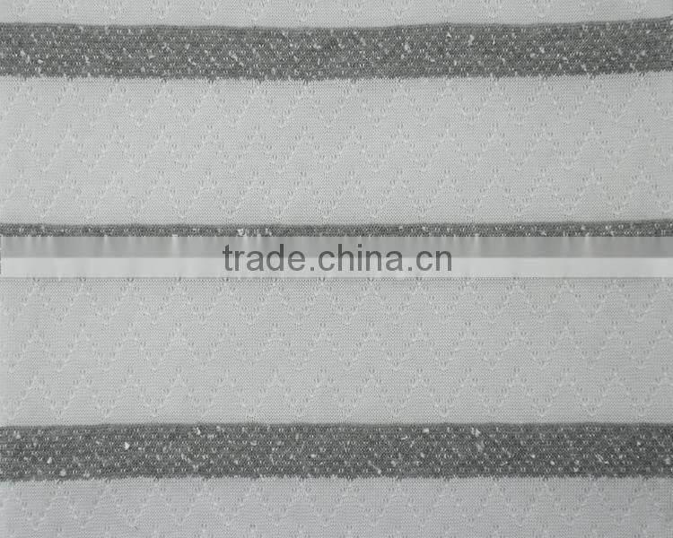 Jiufan Textile 100% Polyester Fabric Fancy Fabric Hacci Knitting Fabric for Garment