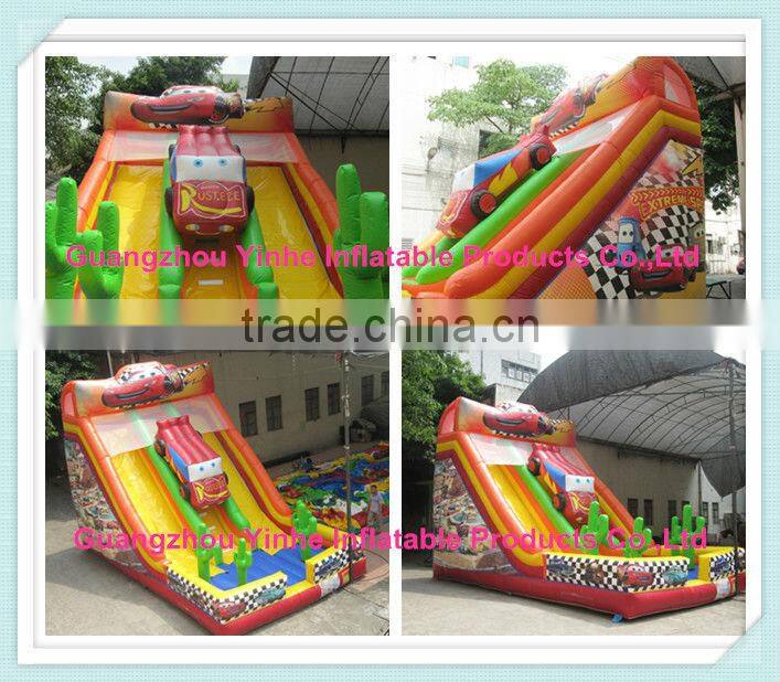 2014 best sale inflatable car slide from China