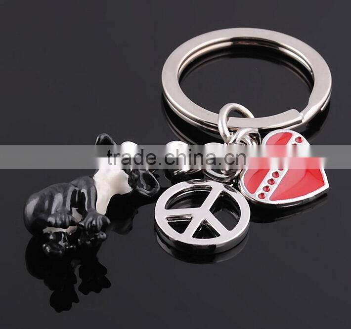 cute mini Australian koalas hard pvc zine alloy lover key ring