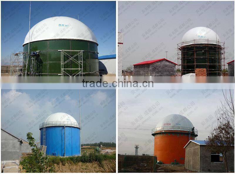 Amoco Biogas Storage Dome & mounted on tanks & customizing