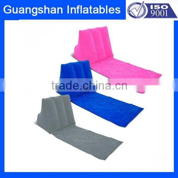 Inflatable Beach Festival Camping Lounger Back Pillow Cushion