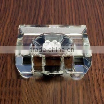 Crystal transparent octagon led base with power supply