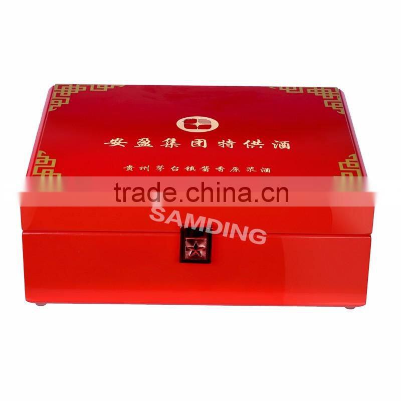 2016 New Luxury quality wooden wine box