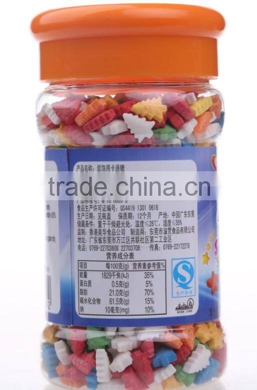 Edible sprinkles colorful Christmas tree