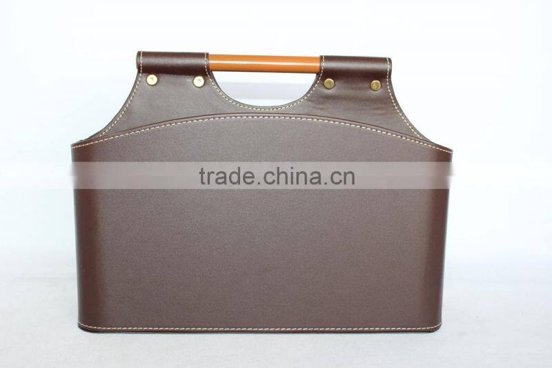 Faux Leather Storage Baskets for Sundries/ Decorative Cardboard storage basket