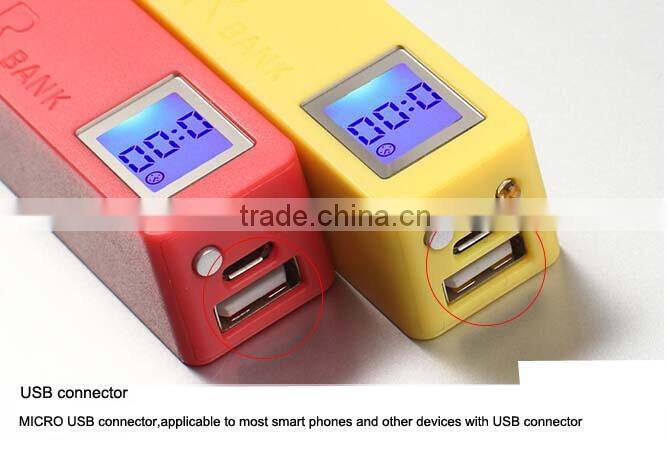 2015 best quality power bank 2600mah super fast mobile phone charger factory price portable phone charger