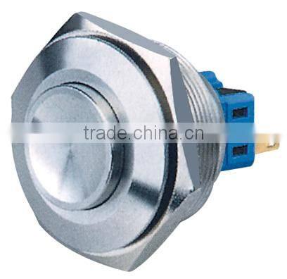 High Round Momentary Anti-vandal Metal Push Button Switch 30mm Waterproof