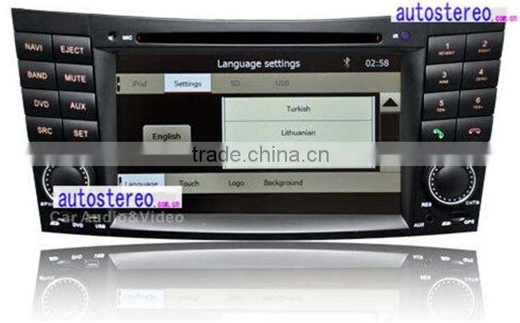 Autostereo Car DVD Player for Mercedes E-Class W211 GPS Navigation with Canbus,Ipod,BT,WIFI , Free Map Car Multimedia System