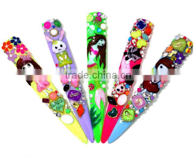 honeygirl new 3d nail art ,3d nail sticker , 3d nail art decoration