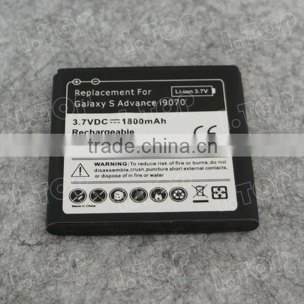 For Samsung Galaxy S Advance i9070 battery,3.7V 1500mAh, Made in china
