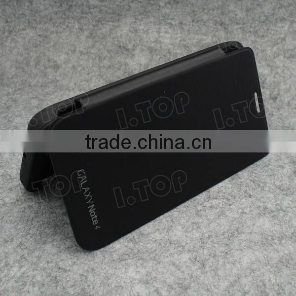 New Arrivel Flip Battery Case for Samsung Galaxy Note 4 External Battery Case