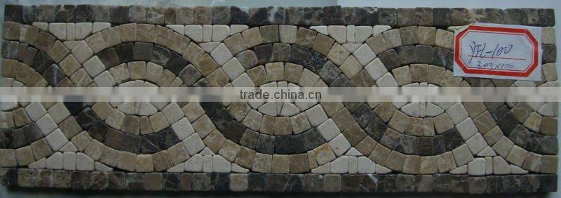 YFL167 Lava Mosaic Border line Art Marble Mosaic