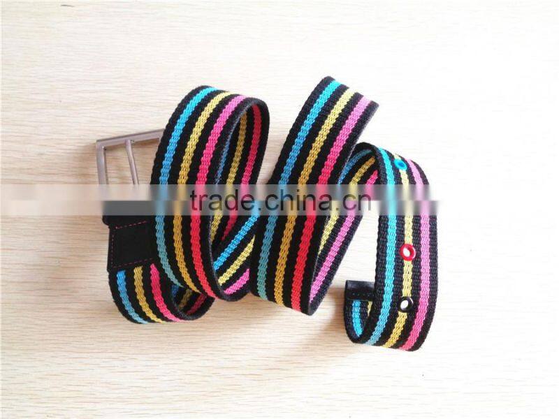 Factory Customized Canvas Sport Cotton Fabric Belt