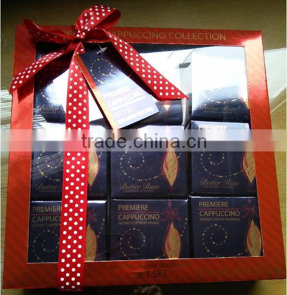 9 flavored Cappuccino coffee (Caramel pepermint )