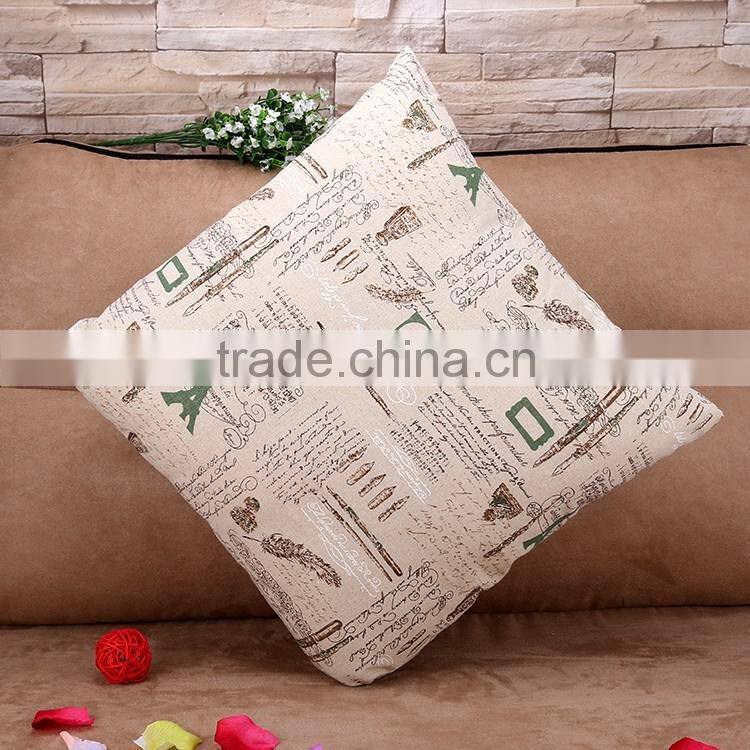 Digital Printing Motivational Pillow Cartoon English Letters Cushion Cover