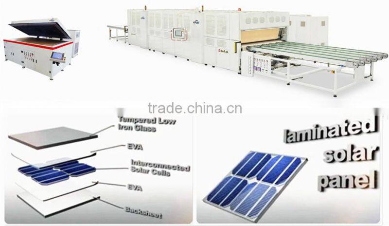 Full-Automatic Solar Energy Solar Laminator With PLC Touch Screen Oil Heating System
