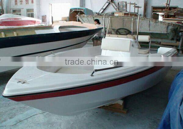 SD430 fibergalss small sport fishing boat 4.3m for 6 persons