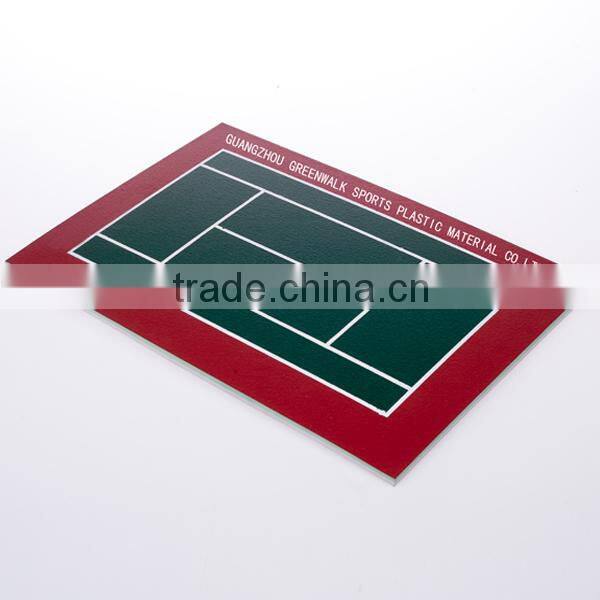 silicon PU tennis court flooring