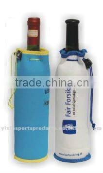 fashionable neoprene single bottle cooler tote bag