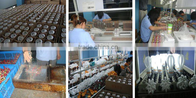 T3 half spiral CFL energy saving fluorescent powder complied with CE