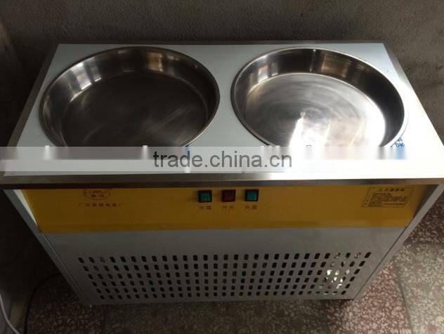 India low price two pan fried ice cream machine