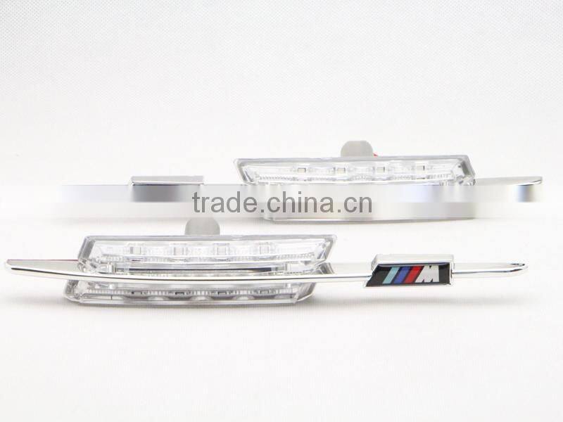 LED side marker lights for BMW E92 E90 E81 E82 E87 E88 E91 E60 E61 clearance M logo LED side lamps