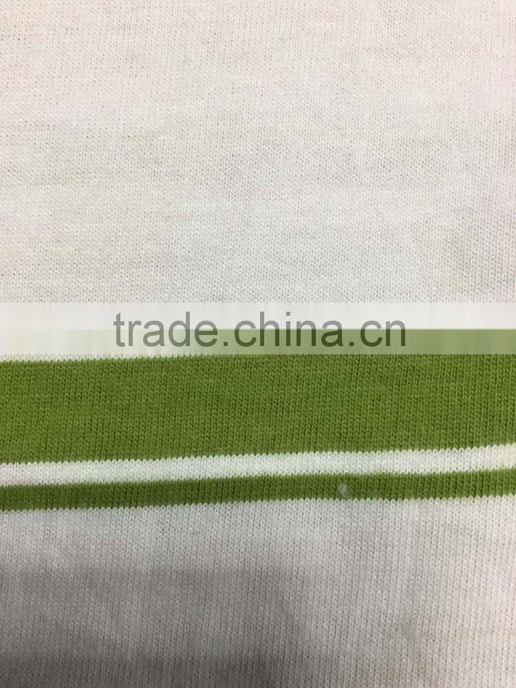 yarn dyed knitted jersey stripes fabric stocklot 193