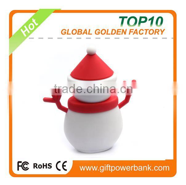 Special Deisgn Creative Cartoon Mini Snowman Universal Cheap Power Bank