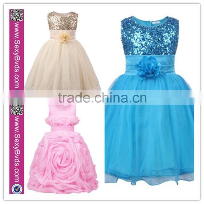 little queen flower girl dress girl party wear western dress baby girl princess dress 2016