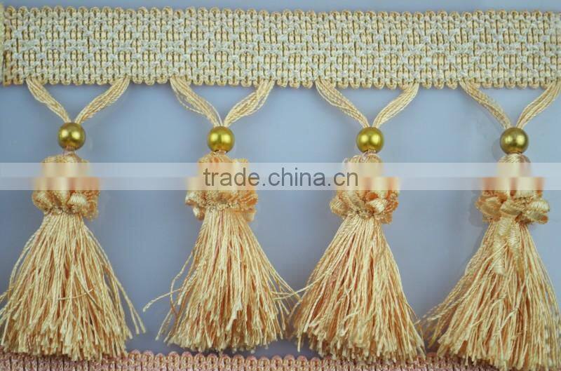 sofas with tassels fringe lace,curtain trimmings tassel fringe