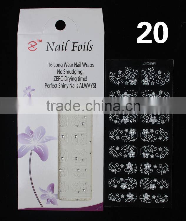 Nail Art White Lace Morning Nail Sticker
