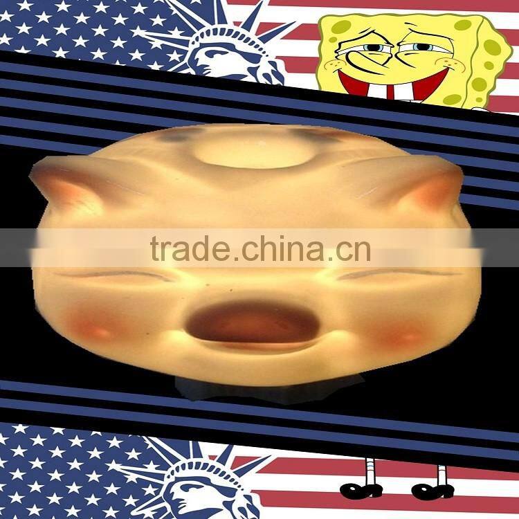 Modern ceramic table lamp with big smile for indoor lighting