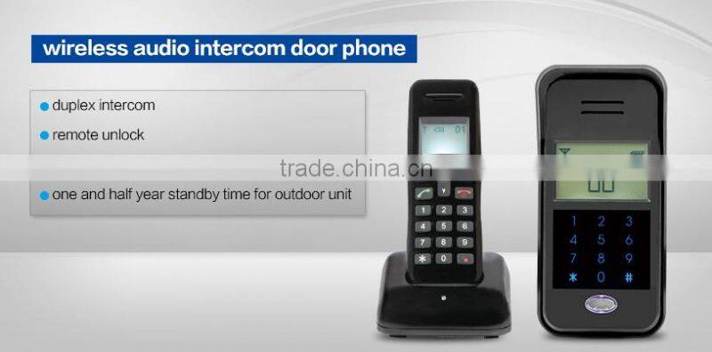 Wireless audio door bell two way audio intercom Duplex intercom for villa and apartments