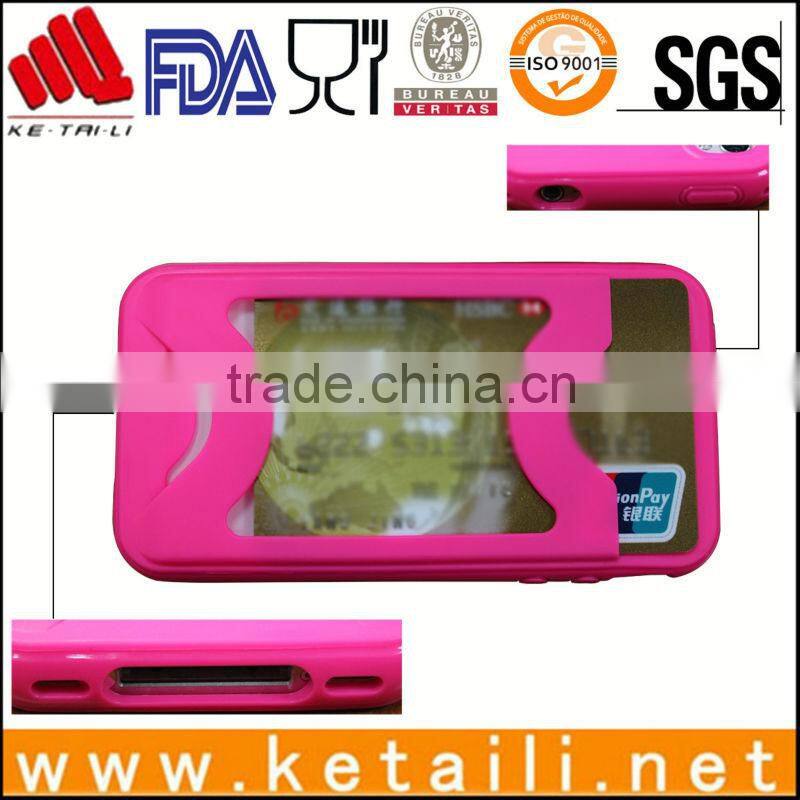 TPU phone cover with bankcard holder for iphone