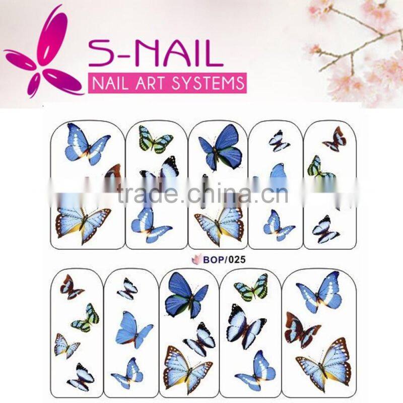 NAIL ART TATTOOS STICKER WATER DECAL /buttferfly Water transfer nail stickers of flowers