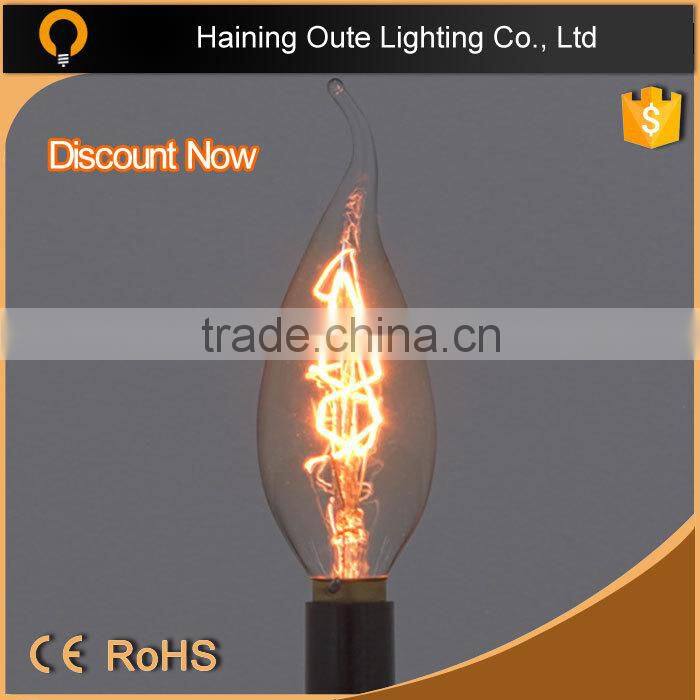 China top sellling products led filament decorative candle light bulbs e14